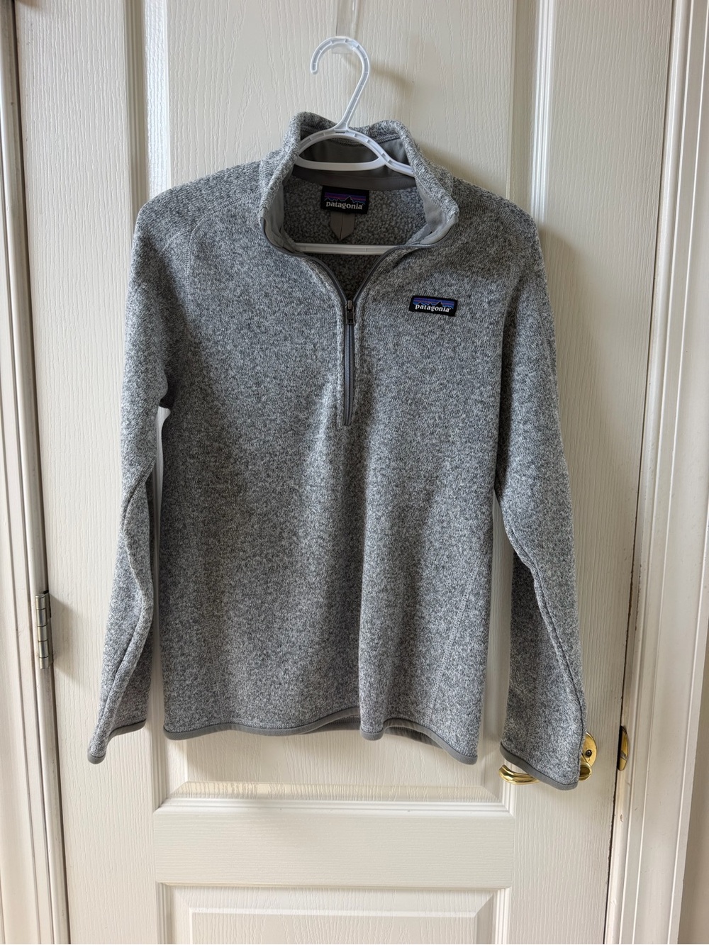 Patagonia Gray Heather Quarter-Zip Fleece Pullover